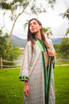 Sequin Long Kimono (Green)