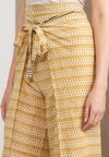 Wood Block Pareo Pants (Yellow)